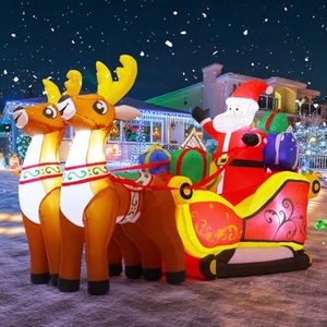 Outdoor Christmas Blow up Yard Decorations Inflatable on <b>Train</b> With Tree Decoration Ball Inflatable Xmas Decoration - Product Image 6