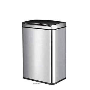 garbage bin outdoor hand free 50L trash cans waste touchless sensor trash bin automatic intelligent large trash bin electric