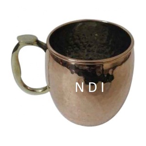 Taza de cobre para beber agua de mula de Moscú grabada a mano decorativa hecha a mano, taza para beber agua o jugo de cerveza de calidad Superior - Product Image 3