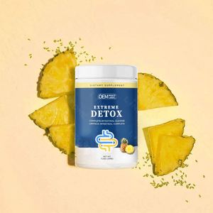 Polvo de desintoxicación extrema instantánea de etiqueta privada, polvo de desintoxicación para gestión de peso con sabor a piña - Product Image 2