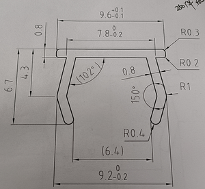 Đen ép đùn t Khe nhôm hồ sơ với nhựa bao gồm danh sách của PP PVC bao gồm dải Sản phẩm loại nhựa hồ sơ - Product Image 6