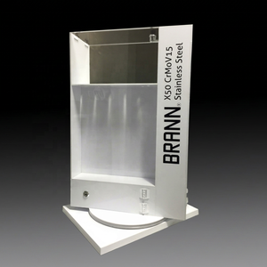 Custom Countertop Acrylic Knife <b>Display</b> <b>Stand</b> with 360° <b>Rotating</b> Base for Retail Stores - Product Image 1