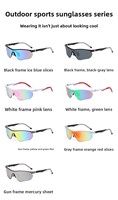Nouvelles Lunettes de Sport d'Extérieur 2026 Hommes & Femmes Protection UV400 Demi-Monture Verres PC pour Cyclisme & Randonnée