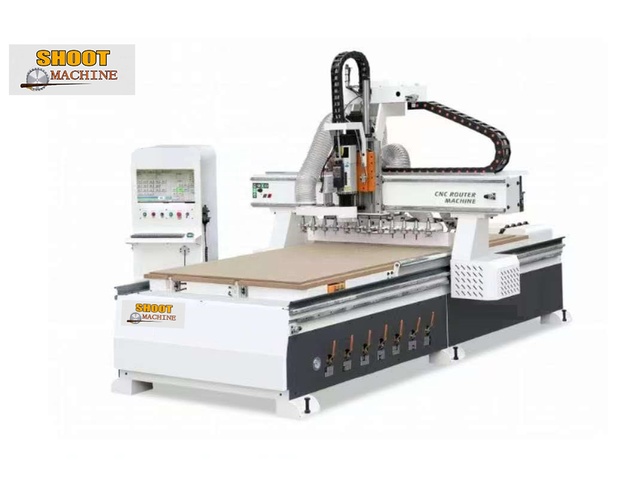 High Quality Heavy Duty CNC Router Machine with Straight Line Auto Change Tools, SH2130CNCx1