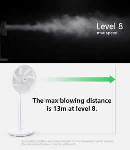 RUNAL Elétrico Recarregável Portátil Floor Standing Fan Indoor Cooling Vento Circulador De Ar Controle Remoto Plástico Digital - Product Image 3