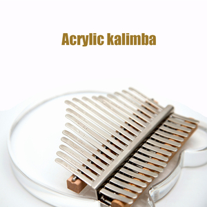 Paisen Sanza mbira de cristal de acrílico transparente de vidrio calimba 17 clave kalimba dedo pulgar piano para la venta - Product Image 2
