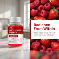 Qbioflex Multivitamines pour femmes, biotine, gommes à mâcher, favorise la santé des cheveux et des ongles, complément alimentaire beauté quotidien