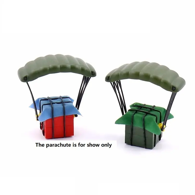 Quân sự vũ khí gói Air Drop Box Toy Set khối xây dựng mô hình thiết bị quân đội trò chơi quân sự cảnh cho người lính con số