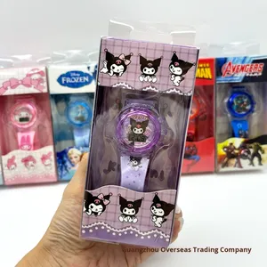 นาฬิกาอิเล็กทรอนิกส์ลายการ์ตูน สายพลาสติกสีสันสดใส นาฬิกาของขวัญสำหรับการค้าต่างประเทศ - Product Image 3