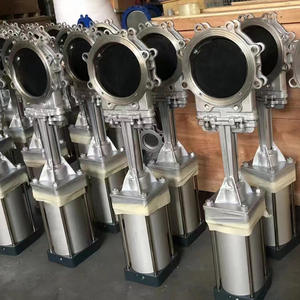 Vanne à guillotine manuelle industrielle Shiten PZ73X/H DN100 à bride pour eau, vanne à guillotine manuelle pour huile et gaz - Product Image 3