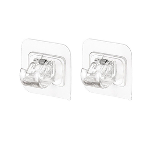 Support de tringle à rideau réglable sans poinçon crochets de serrage supports de support de tige adhésif mur rideau pince fixe supports suspendus crochets - Product Image 4