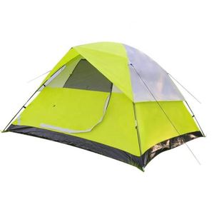 Carpa de Camping para Exteriores, de Una Habitación, para las Cuatro Estaciones, Doble Capa, 1500-2000 mm, Impermeable, Portátil, Plegable, Automática, Amarilla y Blanca, para Parque - Product Image 5