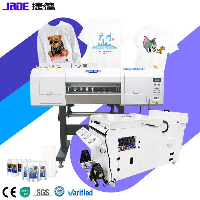 JADE DTF Printer I3200 Head Epson Sublimation Ink New Digital Textile T-shirt Printing Machine Water-Based/Eco-Solvent 1 Year