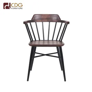 कुर्सी रेस्तरां लकड़ी सीट प्राचीन लकड़ी की कुर्सी शैली रेस्तरां फर्नीचर