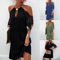 Robe d'été décontractée et respirante pour femme, col ajouré, sexy, idéale pour les vacances et les soirées – Nouvelle collection à succès