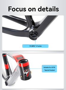 Cadre de vélo en fibre de carbone de vente chaude cadre de vtt en carbone 29 cadre de vélo de pneu avec levier d'essieu traversant à vendre - Product Image 5
