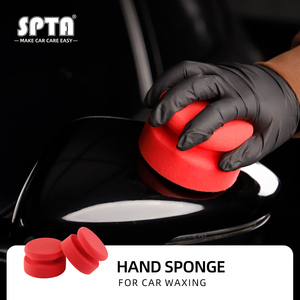 SPTA Applicateur <span class=keywords><strong>de</strong></span> gel pour pneus noir et rouge, tampon <span class=keywords><strong>de</strong></span> nettoyage en <span class=keywords><strong>mousse</strong></span> pour pneus, éponge <span class=keywords><strong>de</strong></span> nettoyage <span class=keywords><strong>de</strong></span> pneus, applicateur <span class=keywords><strong>de</strong></span> soin pour pneus profilé - Product Image 1
