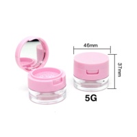 Vuoto doppio cuscino d'aria compatto con finestra per il trucco correttore in polvere scatola di imballaggio con spugna di plastica contenitore cosmetico