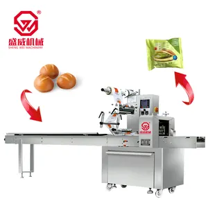 Shengwei Machinery Multifunctional Automatic Pillow Toothpick Laundry Pods Coffee Bean Biscuit Bread Packing Machine