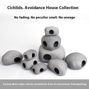 सिचिलिड्स के लिए बैंगनी मिट्टी के बर्तन झींगा के लिए आभूषण मछली घोंसला-एक्वेरियम मछली टैंक लैंडस्केप सजावटी - Product Image 3