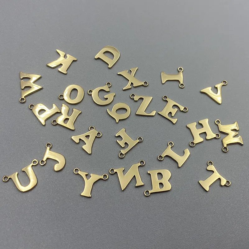 Gioielli in oro 14 carati che fanno accessori fai da te lettere ciondolo Au585 bracciale collana Extender catena coda fascino creazione di gioielli