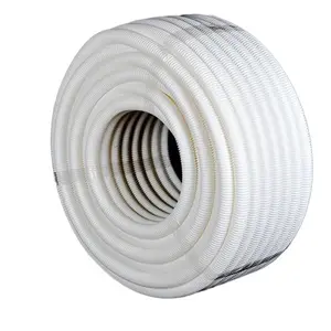 Cable Conduit pvc Flexible Plastic white/Black Color Corrugate Pipe/hose