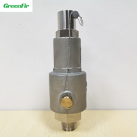 Vanne de décharge cryogénique pneumatique à ressort en acier inoxydable 304, à bride de 1 1/2 pouce, -196 degrés, 1000 bars