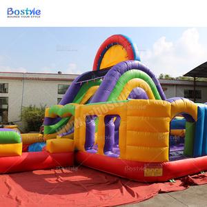 Château <span class=keywords><strong>gonflable</strong></span> arc-en-ciel avec toboggan, <span class=keywords><strong>structure</strong></span> de jeu <span class=keywords><strong>gonflable</strong></span> d'extérieur pour enfants, idéal pour la <span class=keywords><strong>location</strong></span> de fêtes - Product Image 2