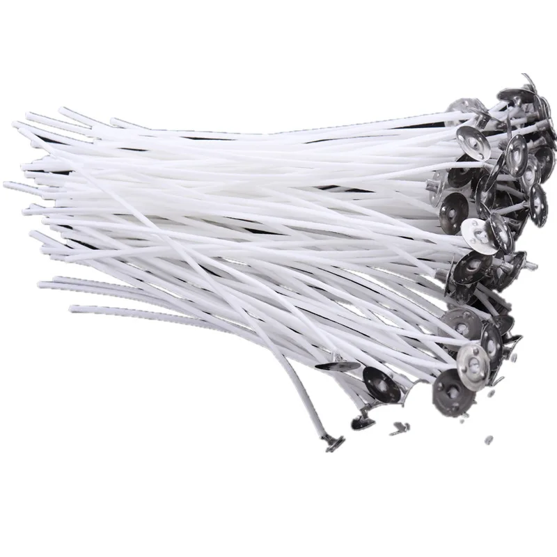 Лидер продаж, предварительно вощеный подсвечник из натурального хлопка, используется для изготовления свечи, силиконовая форма для фитиля