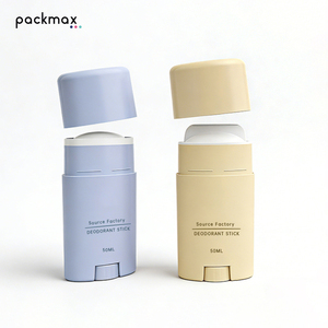 Factory Direct 50g PP Flat Twist-Up Solid Deodorant Stick-Portable Body Perfume <b>Tube</b>, <b>Plastic</b> Packaging - Product Image 1