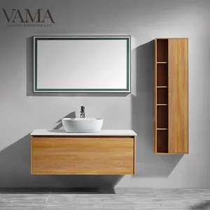 VAMA fabrika 1200 mm İtalyan tasarım prefabrik çekmeceler ucuz banyo vanity kuvars top ile 811120