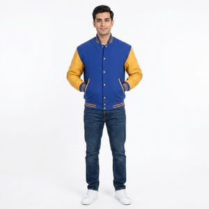 Vêtements décontractés Varsity Jacket Top Tendance Anti-Rides Vente Chaude Qualité Supérieure Prix Pas Cher CollegeBaseballjacket pour les hommes - Product Image 1