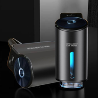 Diffuseur d'arômes pour voiture en métal avec démarrage/arrêt automatique, lumière d'ambiance LED, 3 niveaux réglables, alimentation USB, désodorisant, logo personnalisé