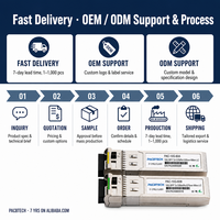 Transceiver SFP+ BiDi 10G 60 km 1270 nm/1330 nm LC Simplex Fibre Simple SMF DDM 10GBASE-BX pour Réseau FTTX