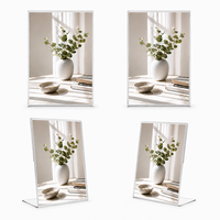 Cadre photo en acrylique transparent double face anti-rayures, simple, élégant et facile à nettoyer, vente en gros directe d'usine