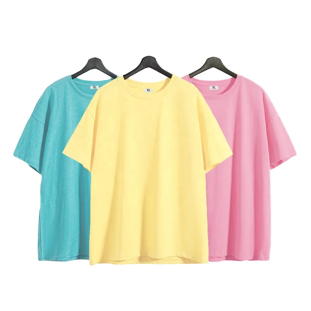 Neues buntes T-Shirt mit weichen kurzen Ärmeln für Erwachsene 190g Polyester XXXXL Größe Benutzer definiertes Logo Farbstoff Sublimation rohlinge Hemden
