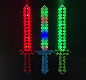 <span class=keywords><strong>Sabre</strong></span> <span class=keywords><strong>laser</strong></span> LED 2024 avec pixels <span class=keywords><strong>lumineux</strong></span>, effets clignotants, sons <span class=keywords><strong>et</strong></span> baguette lumineuse multi-clignotante - Product Image 1