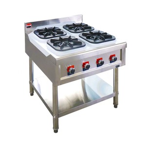 Estufa de <span class=keywords><strong>Gas</strong></span> Comercial de Acero Inoxidable 201 para <span class=keywords><strong>Cocina</strong></span> <span class=keywords><strong>Industrial</strong></span> de Hotel y Restaurante, 8 Quemadores, Encendido Electrónico, Montaje en Mesa - Product Image 1