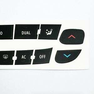Pegatinas para botones del panel de control del aire acondicionado Renault, PVC negro, adhesivo, kit de reparación personalizado para Megane Master Scen - Product Image 3
