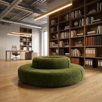 Grand canapé sectionnel compressé pour salon, mobilier de bureau et centre commercial, livraison directe usine