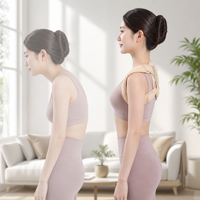 Correcteur de posture respirant réglable certifié CE pour homme et femme avec sangle de soutien dorsal pour soulager les douleurs du haut du dos