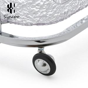 Manufacturer Wholesale High-Grade Transparent Acrylic Salon <b>Trolley</b> Cart with 360 Degree Wheels for Beauty & Nail Salons Hotels - Product Image 6