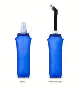 Botella de Agua de Silicona Plegable, Portátil, para Deportes al Aire Libre, Maratón, Carreras Todoterreno - Product Image 4