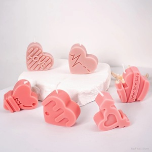 Heart Shaped Silicone <b>Mold</b> 6 Piece DIY <b>Candle</b> Soap <b>Mold</b> Valentine'S Day Cake <b>Mold</b> Non Toxic Customizable Shape - Product Image 4