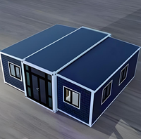 Maison préfabriquée en conteneur portable extensible de 20 pieds 40 pieds Maison préfabriquée 3 4 5 6 chambres à coucher Villa pliante préfabriquée mobile