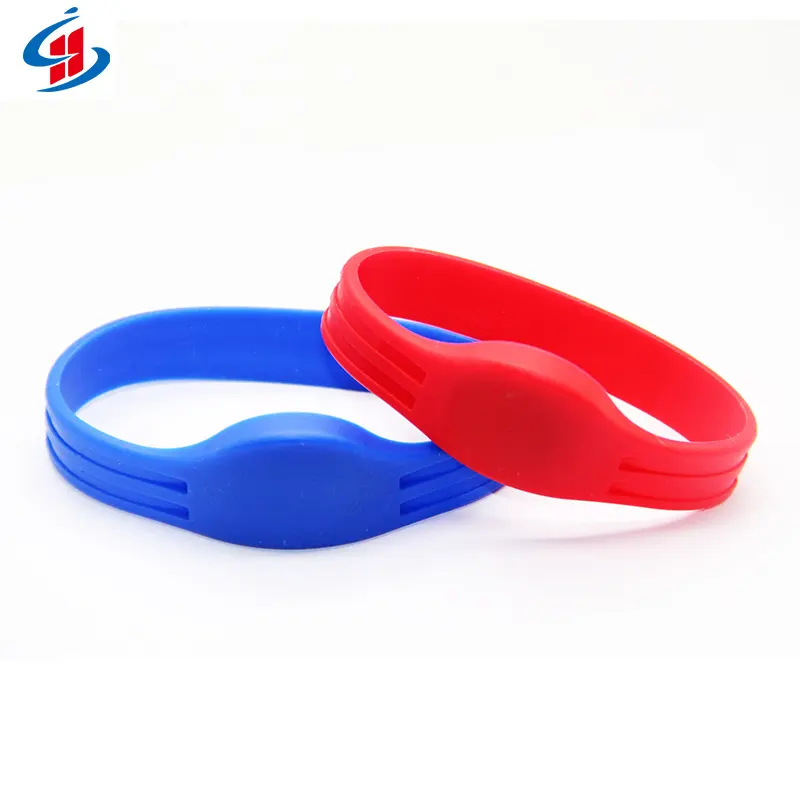 Grosir kustom Smart Proximity gelang NFC RFID silikon gelang untuk akses kontrol