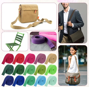 Nastro in Cotone Ecologico Resistente, 50 Iarde, 32 Colori per Borse, Cinghie, Cinture e Lavori Artigianali - Product Image 5