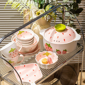 Châu Âu Phong Cách Gốm Bữa Ăn Tối Tấm Bộ Đồ Ăn Chất Lượng Cao Bát Tấm Bắc Âu Vòng Sứ Bộ Đồ Ăn - Product Image 5