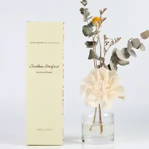 مخصص كبير زهرة عصا قوية perfumed الألياف البيضاء الناشر القشة