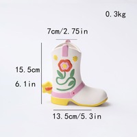 Vases en céramique en forme de bottes de dessin animé mignons en gros pour décorations de mariage